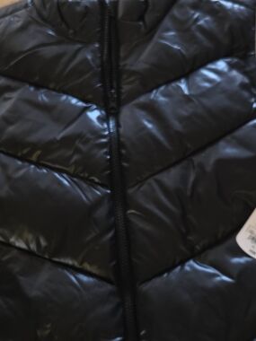 jcpenney Shiny Black Quilted Puffer Jacket
